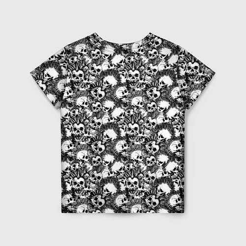 Детская футболка Черепа с Ирокезами / 3D-принт – фото 2