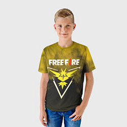 Футболка детская FREEFIRE YELLOW SMOKE Z, цвет: 3D-принт — фото 2