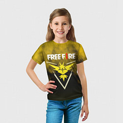 Футболка детская FREEFIRE YELLOW SMOKE Z, цвет: 3D-принт — фото 2