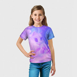 Футболка детская Пони в облаках, цвет: 3D-принт — фото 2