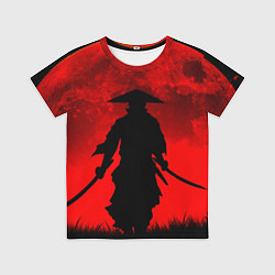 Футболка детская САМУРАЙ кровавой луны, цвет: 3D-принт