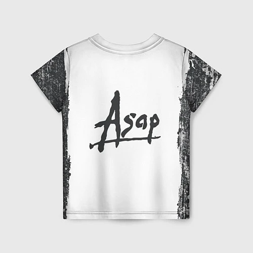 Детская футболка ASAP ROCKY АСАП спина Z / 3D-принт – фото 2