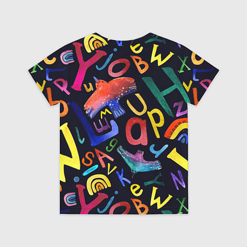 Детская футболка Буквы английского алфавита / 3D-принт – фото 2