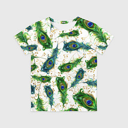Футболка детская Павлиньи перья, цвет: 3D-принт