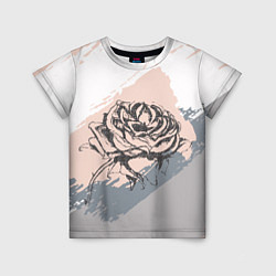 Детская футболка Абстракция с розой
