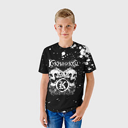 Футболка детская Кукрыниксы черепа, цвет: 3D-принт — фото 2
