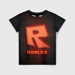 Футболка детская ROBLOX NEON RED, цвет: 3D-принт