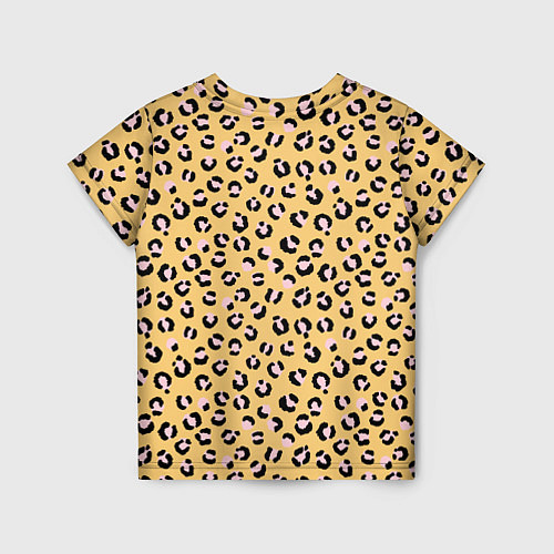 Детская футболка Желтый леопардовый принт / 3D-принт – фото 2