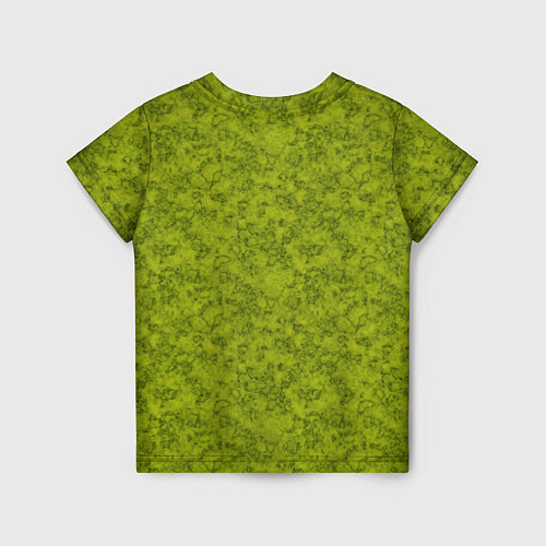 Детская футболка Зеленый мраморный узор / 3D-принт – фото 2