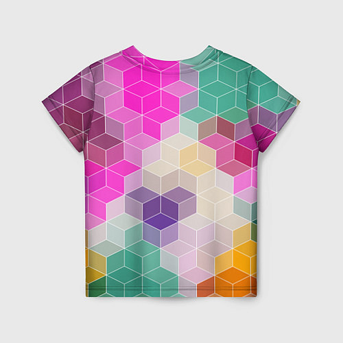 Детская футболка Абстрактный разноцветный узор / 3D-принт – фото 2