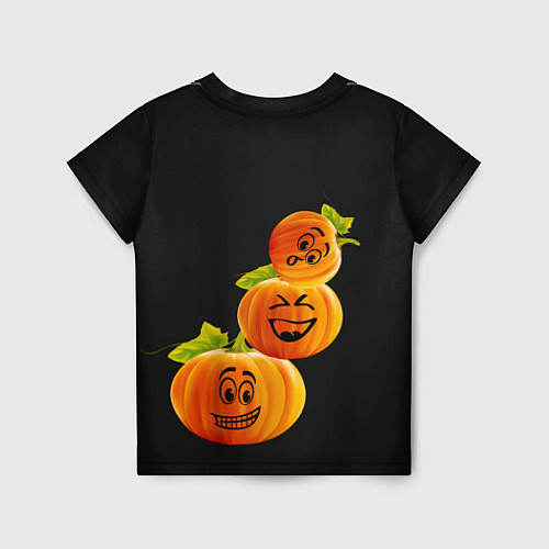 Детская футболка Хэллоуин смешные тыквы / 3D-принт – фото 2