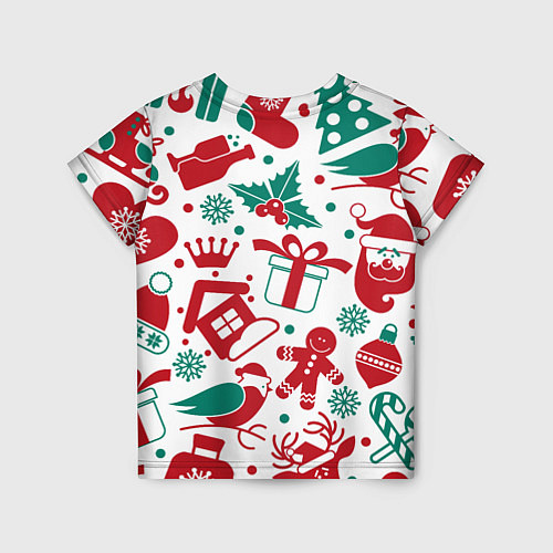 Детская футболка Merry Christmas3D / 3D-принт – фото 2