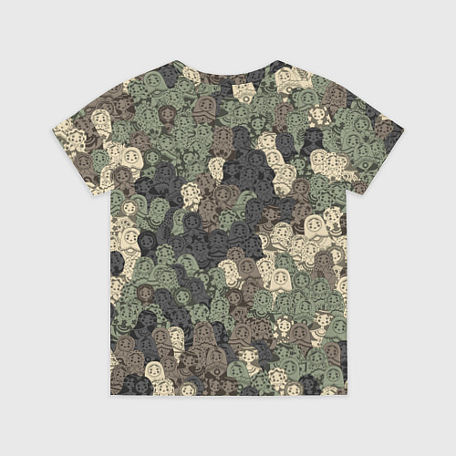 Детская футболка Камуфляж из матрёшек / 3D-принт – фото 2