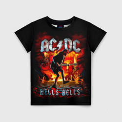 Футболка детская ACDC HELLS BELLS, цвет: 3D-принт