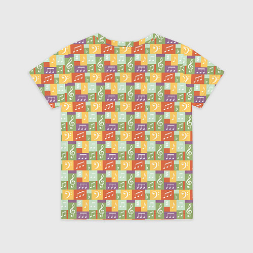 Детская футболка Музыкальные Ноты / 3D-принт – фото 2