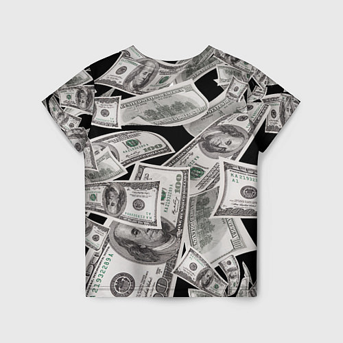 Детская футболка Деньги и купюры смайл / 3D-принт – фото 2