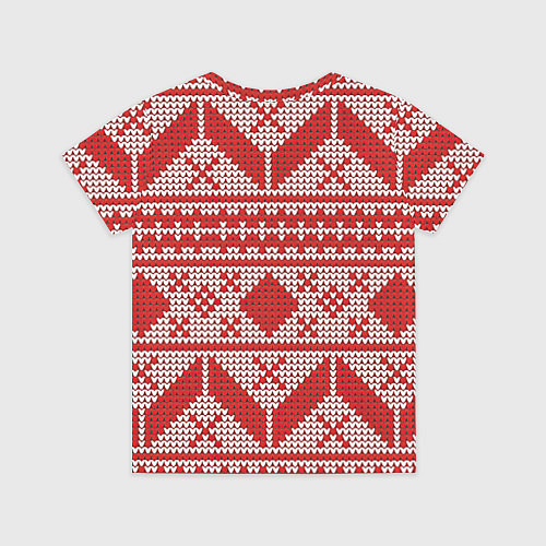 Детская футболка Вязаный рисунок / 3D-принт – фото 2