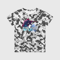 Футболка детская Хэдшoт-CS:GO Камуфляж, цвет: 3D-принт