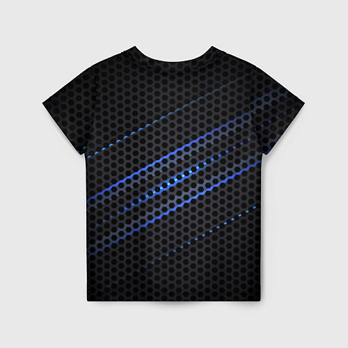 Детская футболка СТАЛЬНАЯ СЕТКА НЕОН STEEL MESH NEON / 3D-принт – фото 2
