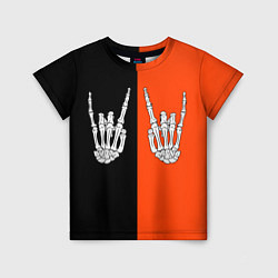 Футболка детская Ладошки скелета, цвет: 3D-принт