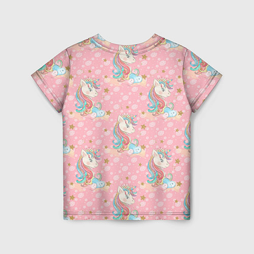 Детская футболка Единороги для девочек / 3D-принт – фото 2