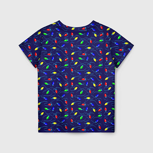 Детская футболка Разноцветные Лампочки / 3D-принт – фото 2