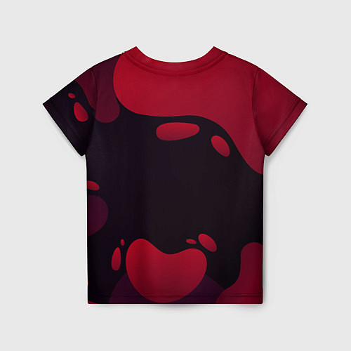 Детская футболка Игра в кальмара Red Black / 3D-принт – фото 2