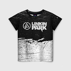 Футболка детская Линкин Парк Лого Рок ЧБ Linkin Park Rock, цвет: 3D-принт