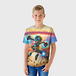 Футболка детская Alien area 52, цвет: 3D-принт — фото 2