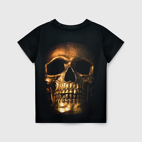 Детская футболка Gold Skull / 3D-принт – фото 2