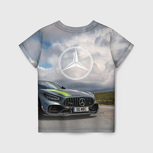 Детская футболка Mercedes V8 Biturbo Racing Team AMG / 3D-принт – фото 2