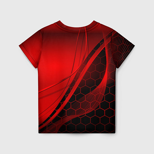 Детская футболка LEXUS RED GEOMETRY ЛЕКСУС / 3D-принт – фото 2