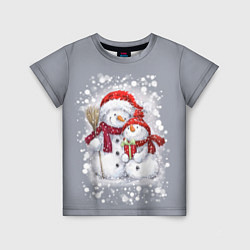 Детская футболка Два снеговика
