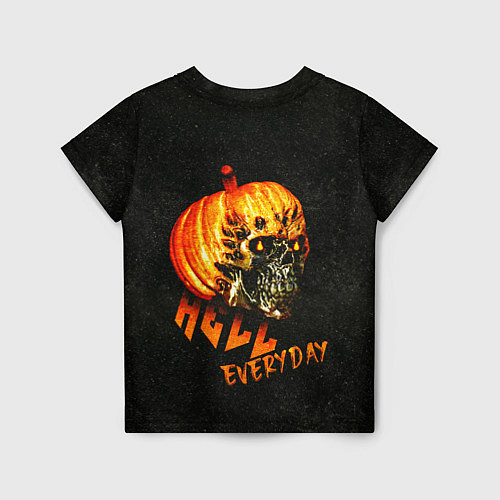 Детская футболка Helloween череп тыква scull pumkin / 3D-принт – фото 2
