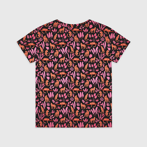 Детская футболка ГЕПАРД В ЛИСТВЕ / 3D-принт – фото 2