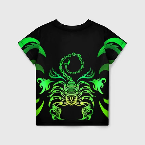 Детская футболка Acid scorpion / 3D-принт – фото 2