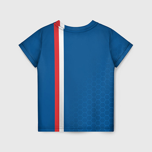 Детская футболка PSG SPORT STRIPES UNIFORM / 3D-принт – фото 2