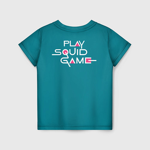 Детская футболка Keep calm and play squid game / 3D-принт – фото 2