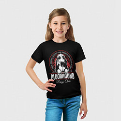 Футболка детская Бладхаунд Bloodhound, цвет: 3D-принт — фото 2