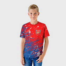 Футболка детская Arsenal: Фирменные цвета, цвет: 3D-принт — фото 2