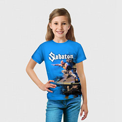 Футболка детская Йоаким Броден на танке Sabaton, цвет: 3D-принт — фото 2