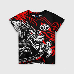 Футболка детская TOYOTA DRAGON ТОЙОТА ДРАКОН, цвет: 3D-принт