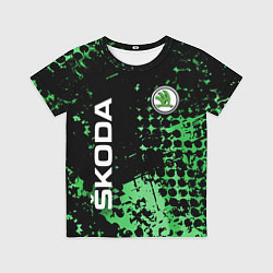 Футболка детская Шкода, Skoda, цвет: 3D-принт