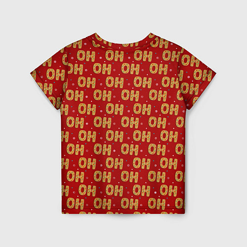 Детская футболка HO-HO-HO / 3D-принт – фото 2