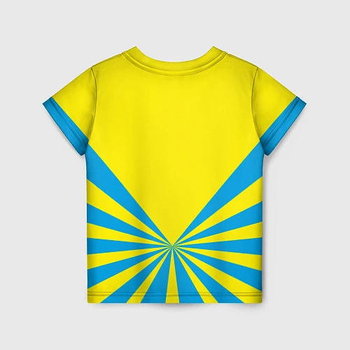 Детская футболка Большая эмблема ВВС РФ / 3D-принт – фото 2