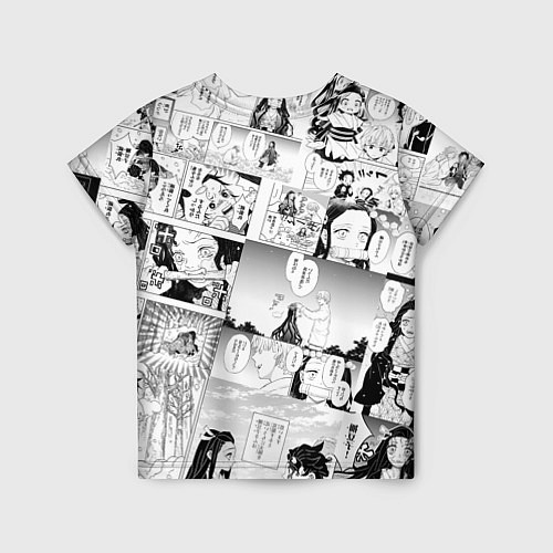Детская футболка Незуко Камадо на манге / 3D-принт – фото 2