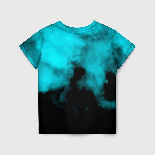Детская футболка Мэттью Беллами бирюзовый туман Muse / 3D-принт – фото 2