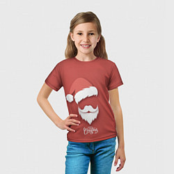 Футболка детская Merry Christmas Счастливого Рождества, цвет: 3D-принт — фото 2