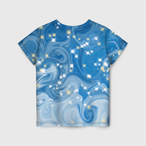 Детская футболка Голубая метелица / 3D-принт – фото 2