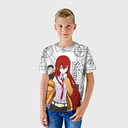Футболка детская Врата Штейна SteinsGate, цвет: 3D-принт — фото 2